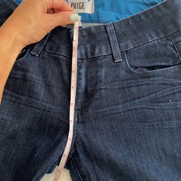 Paige flare dark wash jeans size 25 - Picture 6 of 10